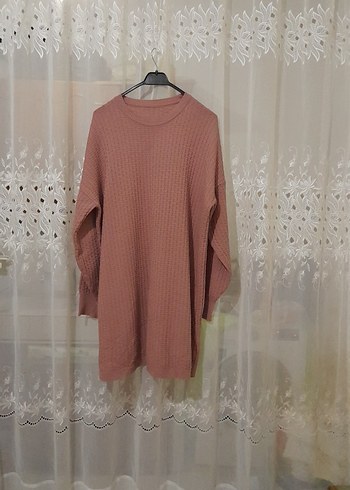 Pembe Balıkçı Yaka Triko Kadın Kazak