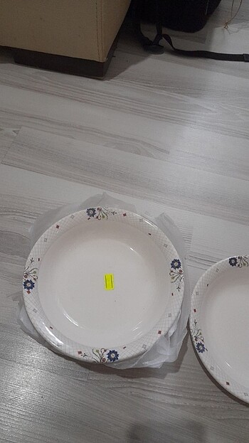  Beden Yemek tabağı 6 adet eni 19,5 cm santimetre boyu 4cm santimetre