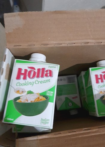 Beden yeşil Renk Holla Cooking Cream 200ml Yeşil Paket