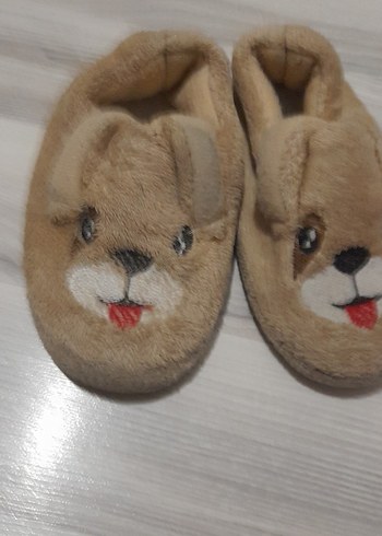 Kahverengi Erkek Çocuk Sıcak Terlik