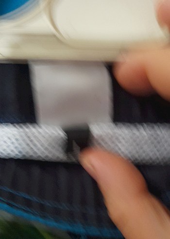 Erkek Mavi Mini Bel Bantlı Şort - Görsel 6