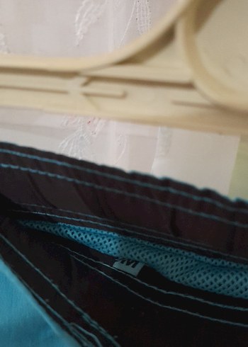 Mavi Kemerli Erkek Mini Şort beri 49 cm santimetre - Görsel 7