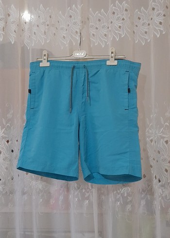 Mavi Kemerli Erkek Mini Şort beri 49 cm santimetre - Görsel 5