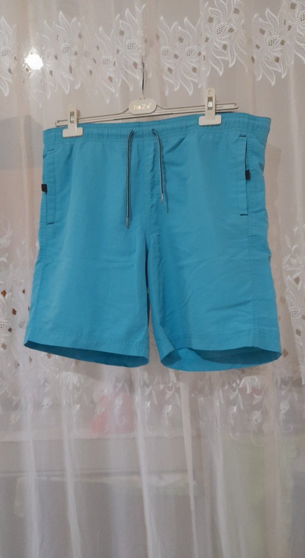 Mavi Kemerli Erkek Mini Şort beri 49 cm santimetre - Görsel 2