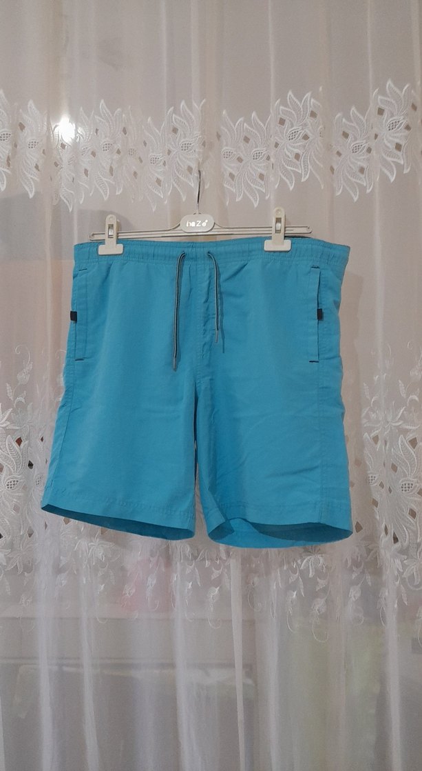 Mavi Kemerli Erkek Mini Şort beri 49 cm santimetre - Görsel 5