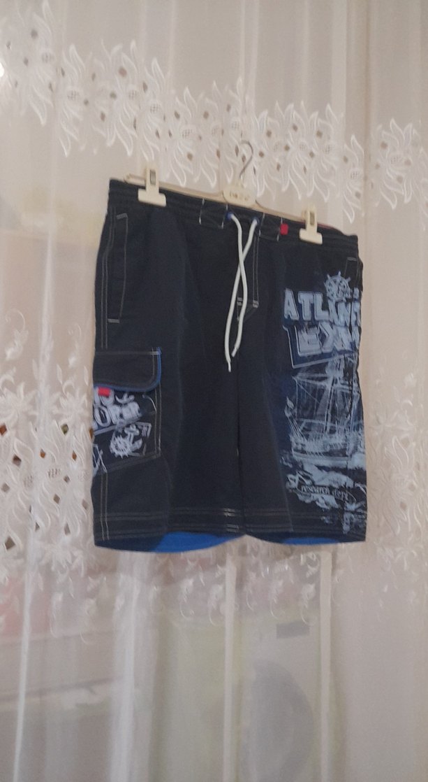 Lacivert Erkek Çocuk Bağcıklı Yüzme Şortu belli 44 cm santimetre - Görsel 3