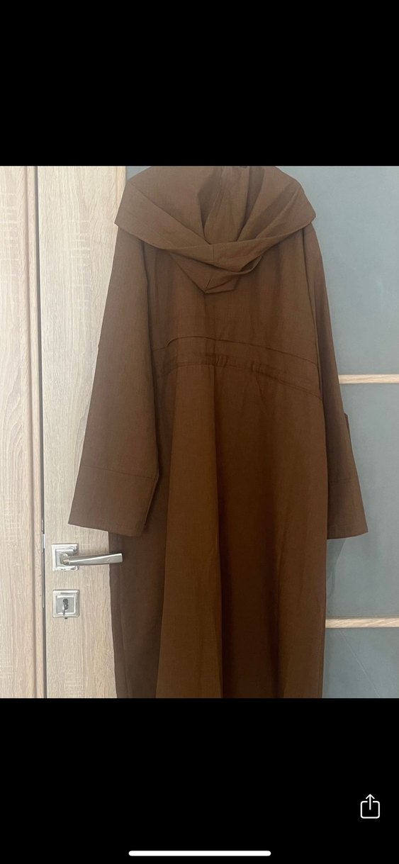 Kahverengi Kemerli Uzun Kadın Trençkot - Görsel 2