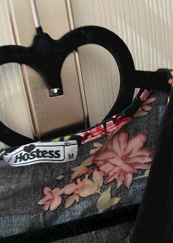 Çiçek Desenli V Yakalı Midi Elbise - Görsel 2