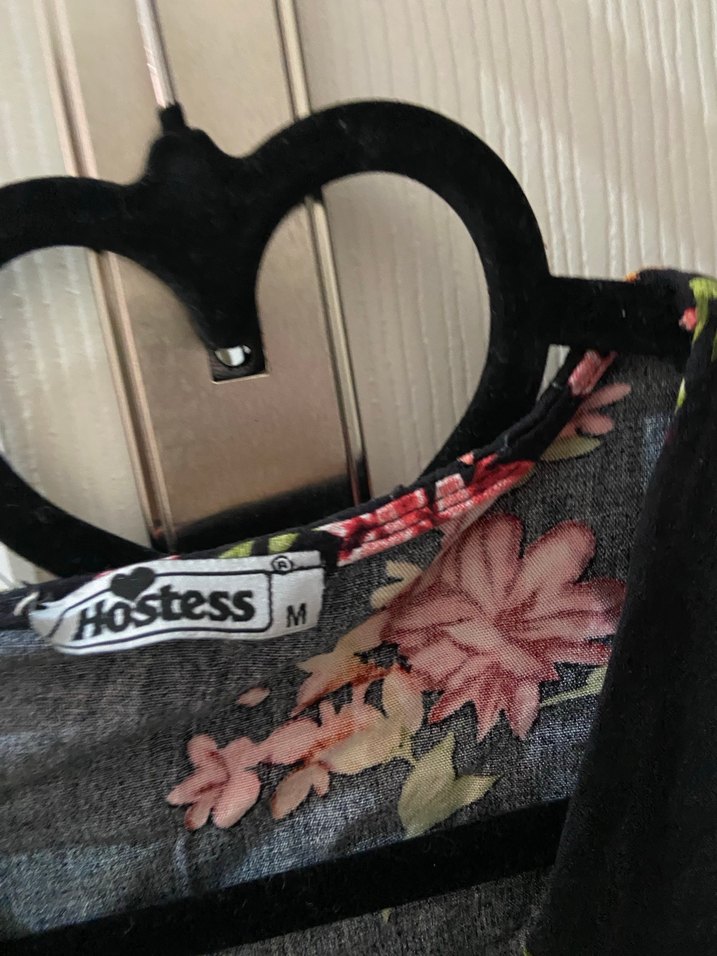 Çiçek Desenli V Yakalı Midi Elbise - Görsel 2