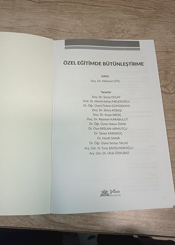  Özel Eğitimde Bütünleştirme Kitabı yeni vize akademik yayınları