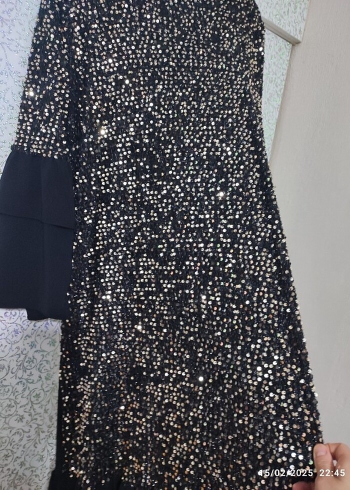 Pul paletli elbise - Görsel 2