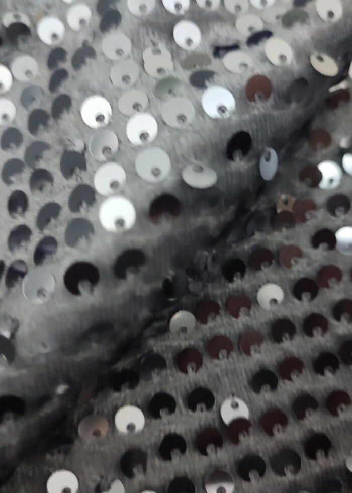 Pileli  pul paletli  gri elbise  - Görsel 2