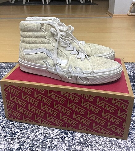 vans süet krem ayakkabı