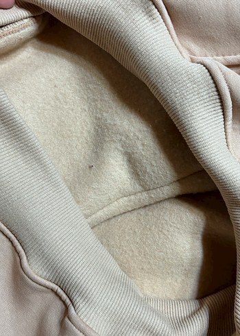 Kadın Kahverengi içi pamuklu Kapüşonlu Sweatshirt - Görsel 2