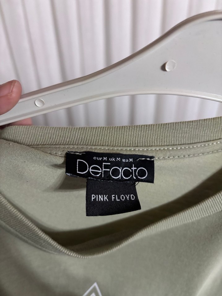 Yeşil Baskılı Pamuklu Salaş Tişört - Görsel 2