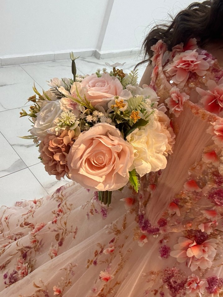 Pembe Gelin Buketi - Görsel 2