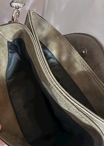 Kahverengi Deri Kadın Çanta - Görsel 4