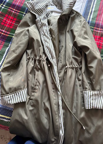 Gri Uzun Hamile Montu Fermuarlı - Görsel 2