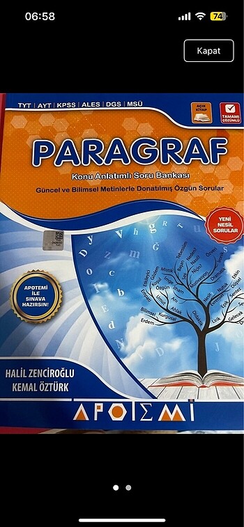 Beden Apotemi problemler paragraf