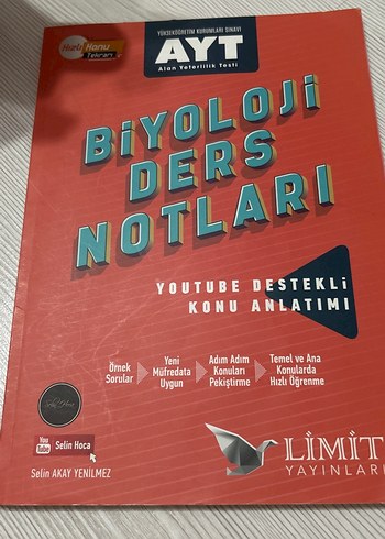 Limit Yayınları AYT Biyoloji Ders Notları