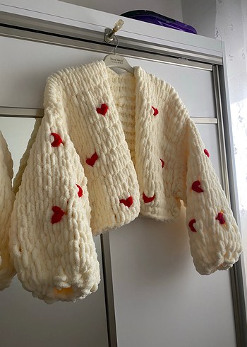 Zara Alize Puffy kalpli hırka