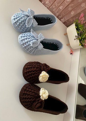 Tabanlı örgü babet patik - Görsel 3