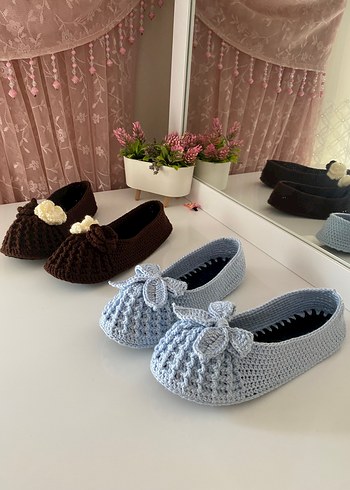 38 Beden gri Renk Tabanlı örgü babet patik