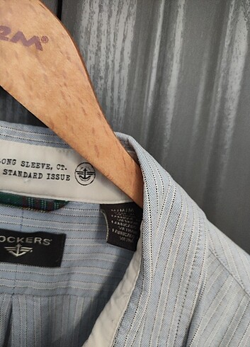 Dockers Dockers M beden mavi siyah çizgili kışlık gömlek