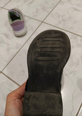 Kız Çocuk Siyah Tokalı Bale Düz Ayakkabı - Görsel 5