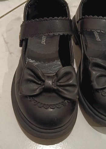 Kız Çocuk Siyah Tokalı Bale Düz Ayakkabı - Görsel 2