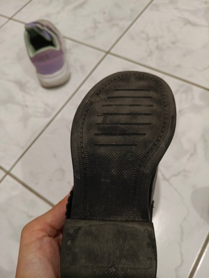 Kız Çocuk Siyah Tokalı Bale Düz Ayakkabı - Görsel 5