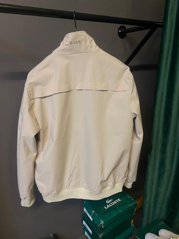 Boss Bej Regular Fit Fermuarlı Erkek Ceket - Görsel 2