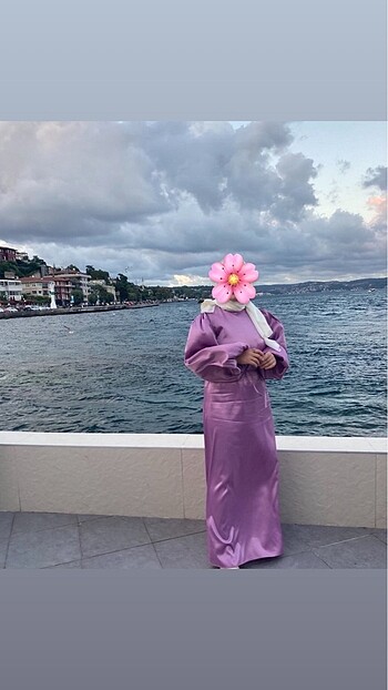 MANUKA SATEN UZUN ELBISE