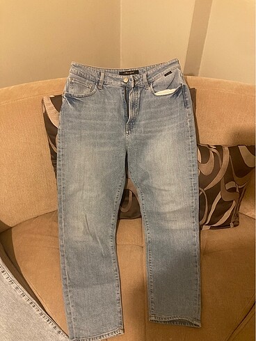 40 Beden Mavi mom jean