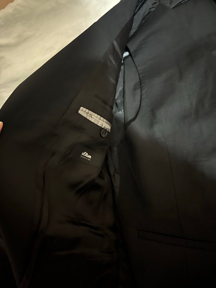 Düğmeli, Normal Kesim Siyah Erkek Takım Elbise - Görsel 2