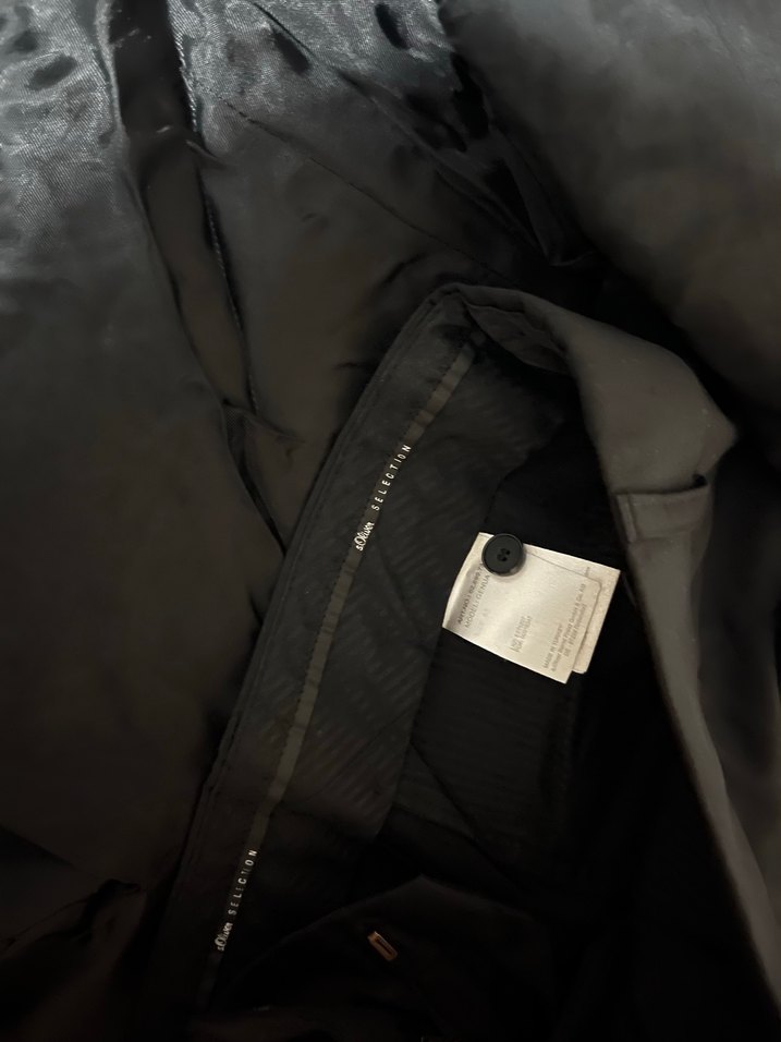 Düğmeli, Normal Kesim Siyah Erkek Takım Elbise - Görsel 3