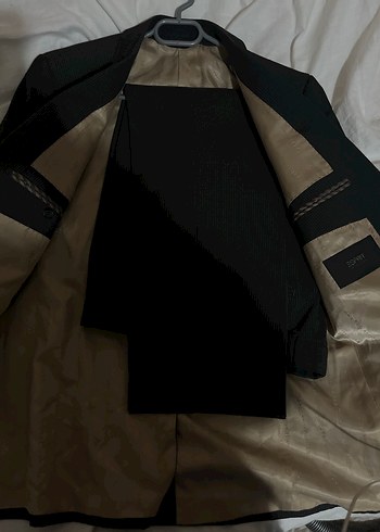 Erkek Siyah Düğmeli Ofis Takım Elbise - Görsel 2