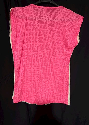 Pembe Baskılı sıfır Kollu Tişört - Görsel 2