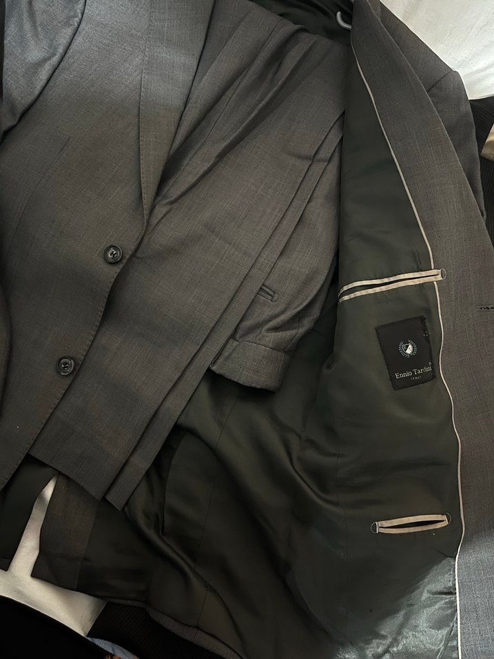 Gri Erkek Ofis Takım Elbise - Görsel 2