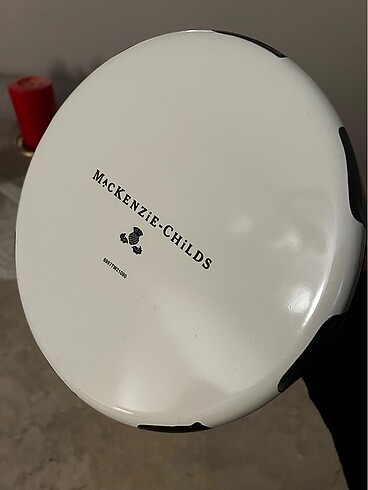 Beden siyah Renk MacKenzie-Childs Courtly Check Enamel Tea Kettle-3 Litre büyük b