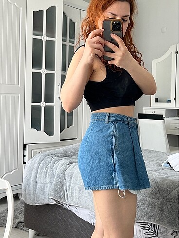 Trendyol & Milla Trendyol Denim Şort Etek