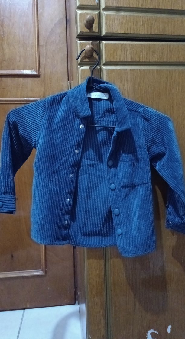 Erkek Çocuk Düğmeli Lacivert Kot Ceket - Görsel 2