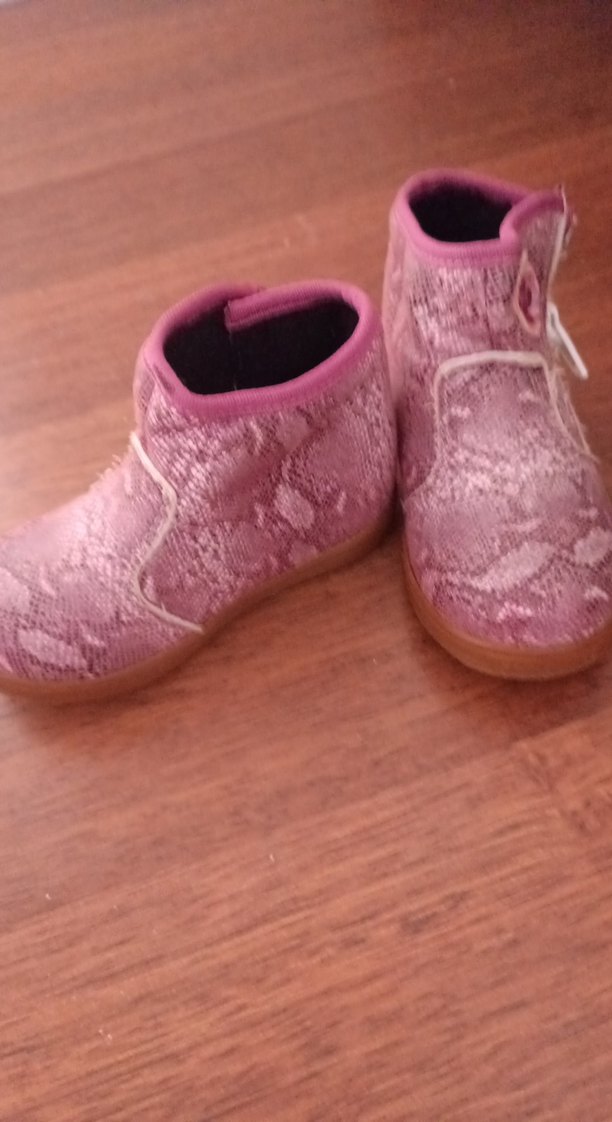 Kız Çocuk Pembe Yılan Desenli Bot - Görsel 2