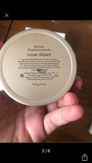 Beden Jane iredale rose down allık