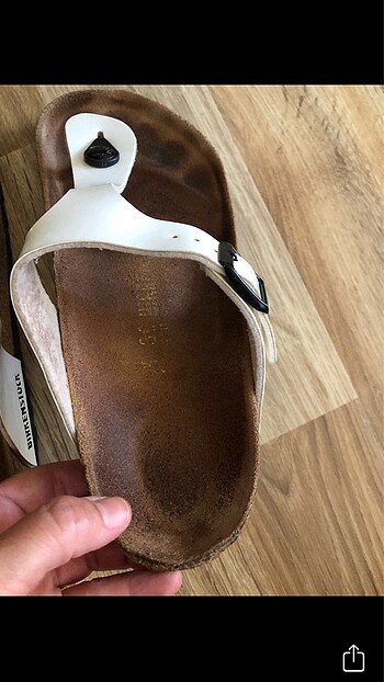 36 Beden beyaz Renk Birkenstock orjinal terlik