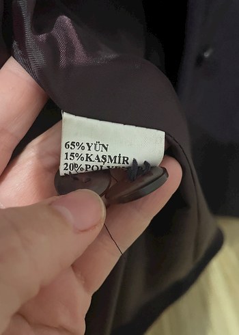 Düğmeli mürdüm Kadın Blazer Ceket - Görsel 4