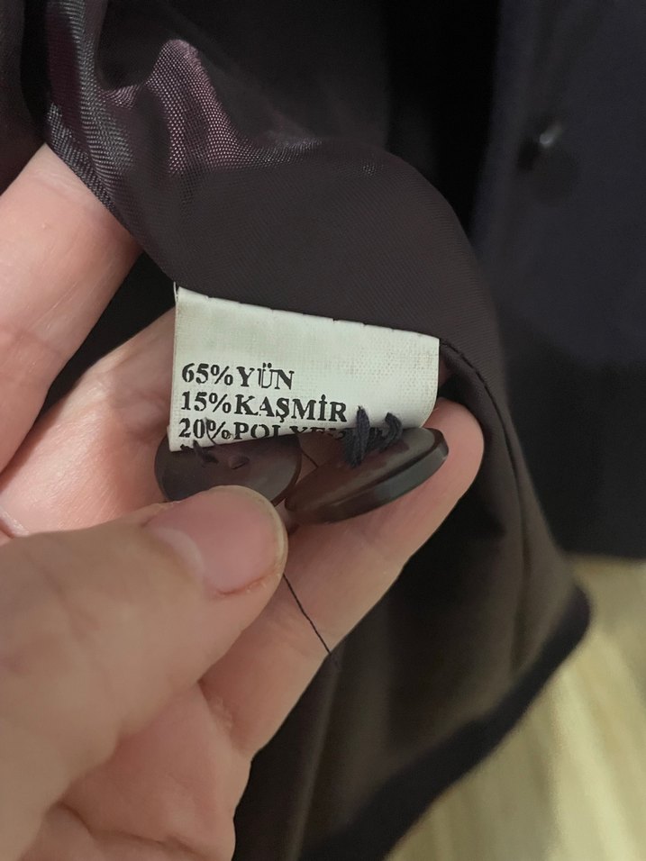 Düğmeli mürdüm Kadın Blazer Ceket - Görsel 4