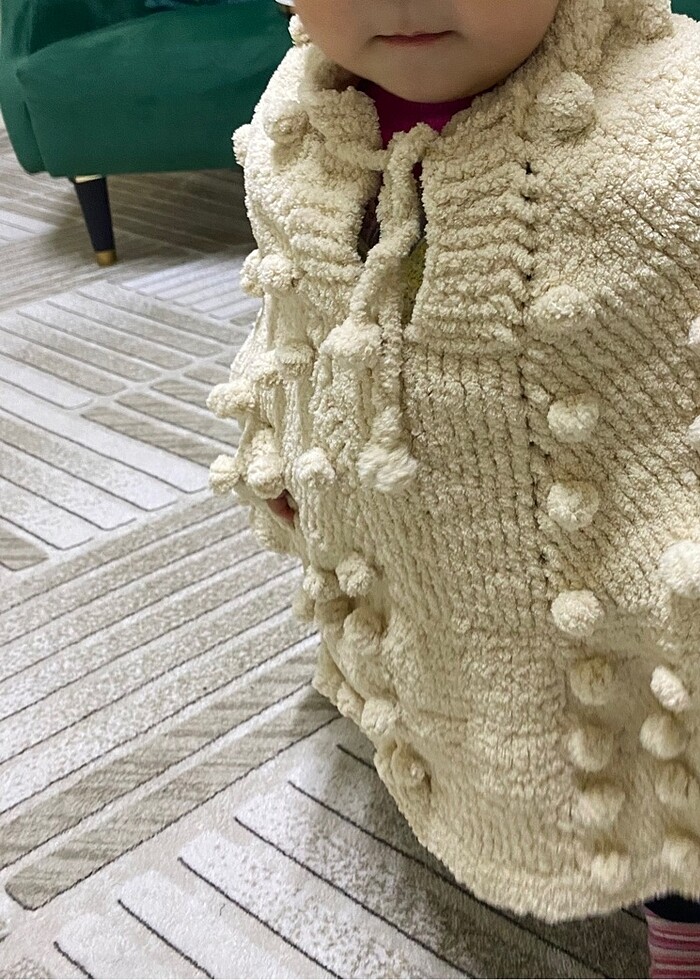 Bebek çocuk panço - Görsel 2