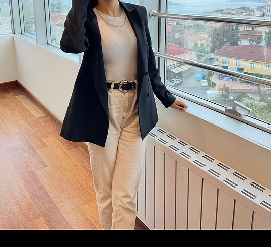 s Beden Siyah BLazer ceket