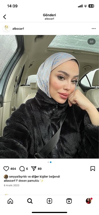 Alb scarf şal